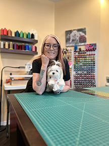 Your imageJulee and Dolly in her shop