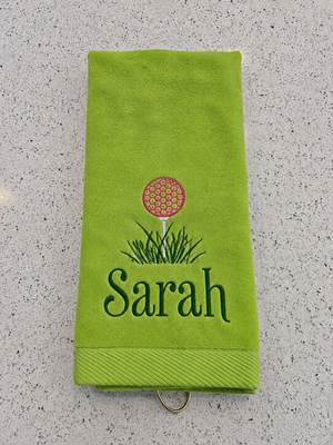 Personalized Embroidered Premium Sports Towels for Golf, Bowling, Fitness & More