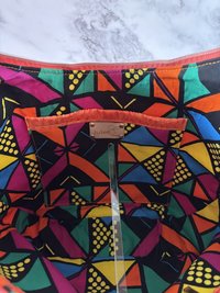 Orange Croc Faux Leather Handbag Set – Semi-Slouchy Shoulder Bag with Glasses Case