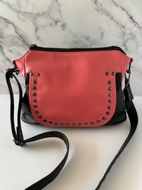The Clara Studded Convertible Handbag – A curvy fun arm, shoulder of crossbody handbag