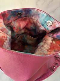 The Rebel Rose Slouchy Handbag in Honeysuckle Pink