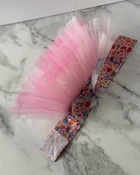 Heart and Love Pink Tutu skirt for small breed dog