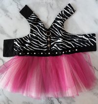 Safari Girl Dog Harness Dress with solid cast D-ring