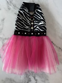 Safari Girl Dog Harness Dress with solid cast D-ring