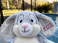 Custom Embroidered 17" Plush Bunny