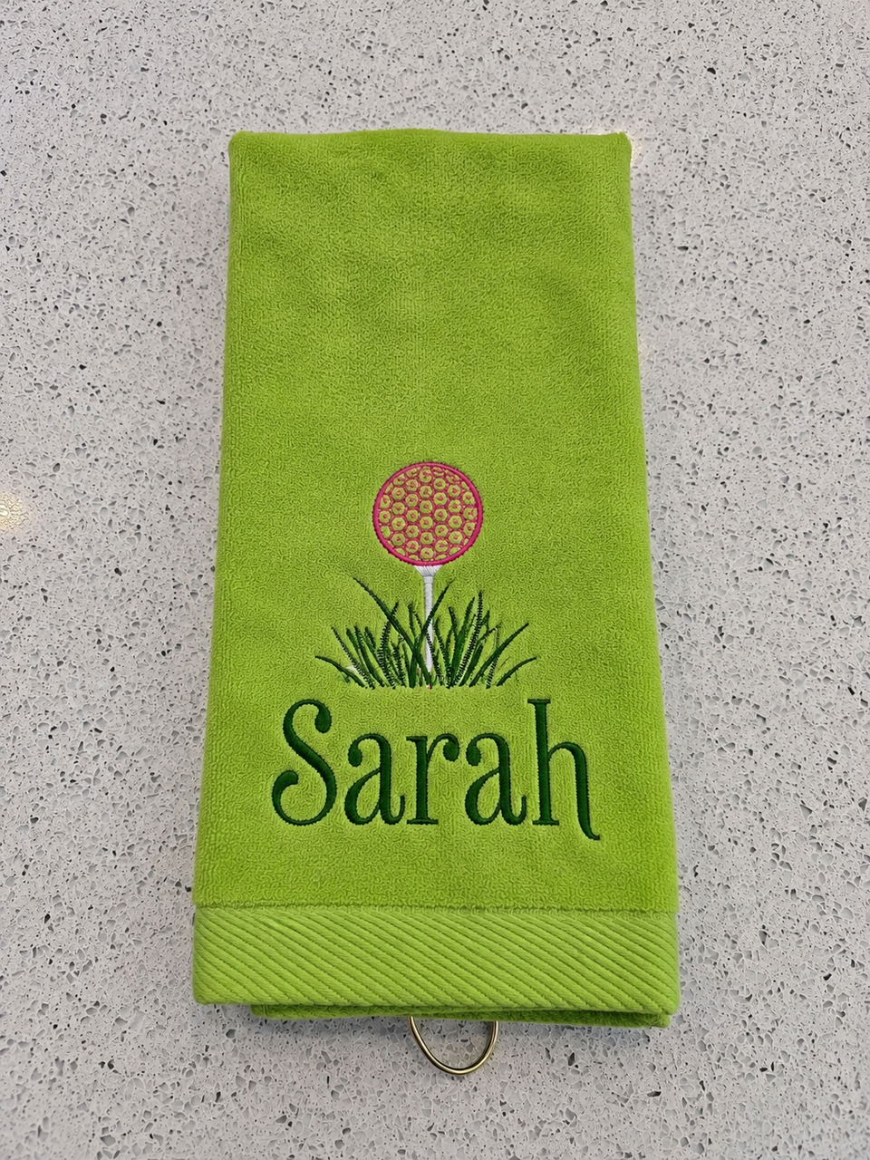 Personalized Embroidered Premium Sports Towels for Golf, Bowling, Fitness & More