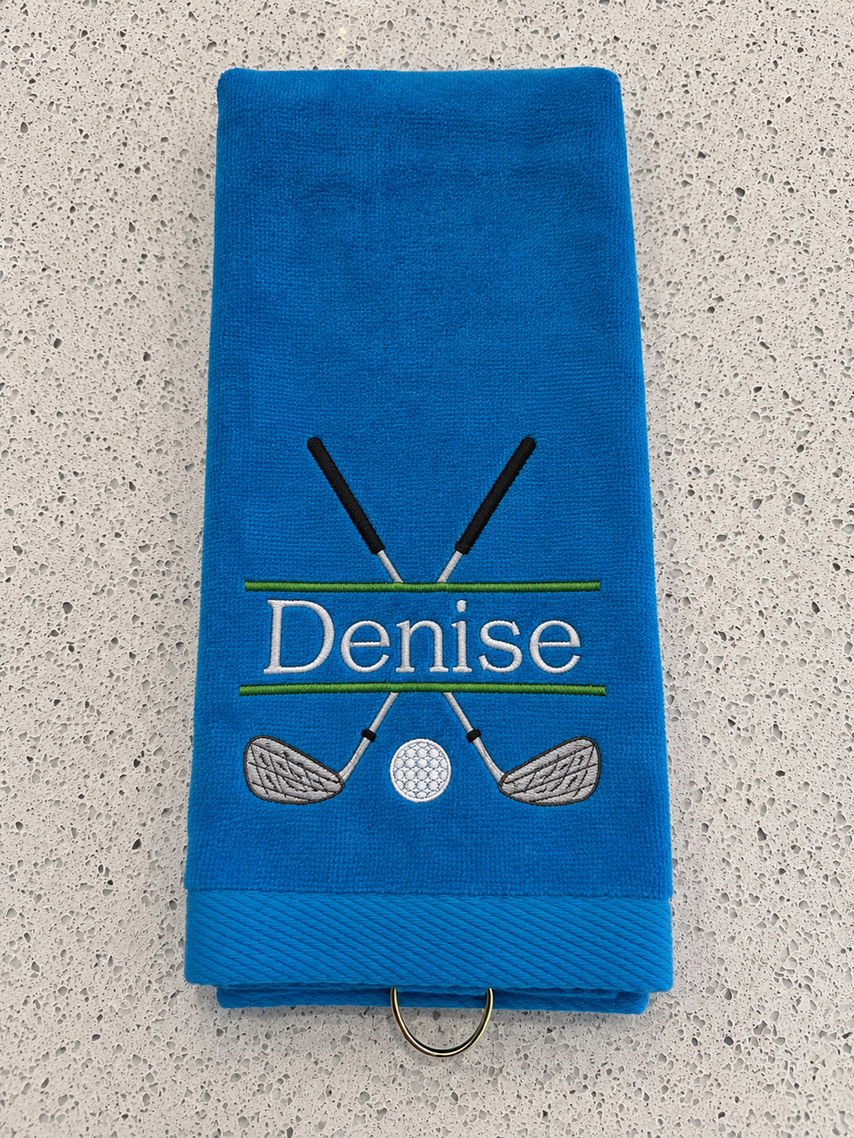 Personalized Embroidered Premium Sports Towels for Golf, Bowling, Fitness & More