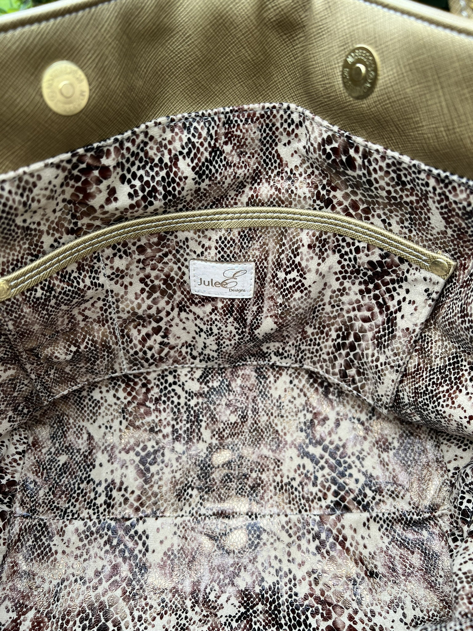 Semi-Slouchy Handbag in gold crosshatch - custom made - the only one of its kind - premium faux leather