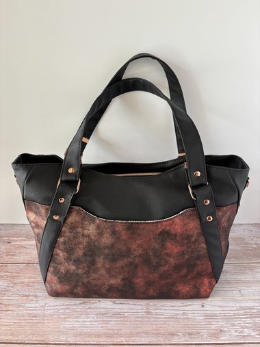 Custom Burgundy Clouds handbag Sandy O